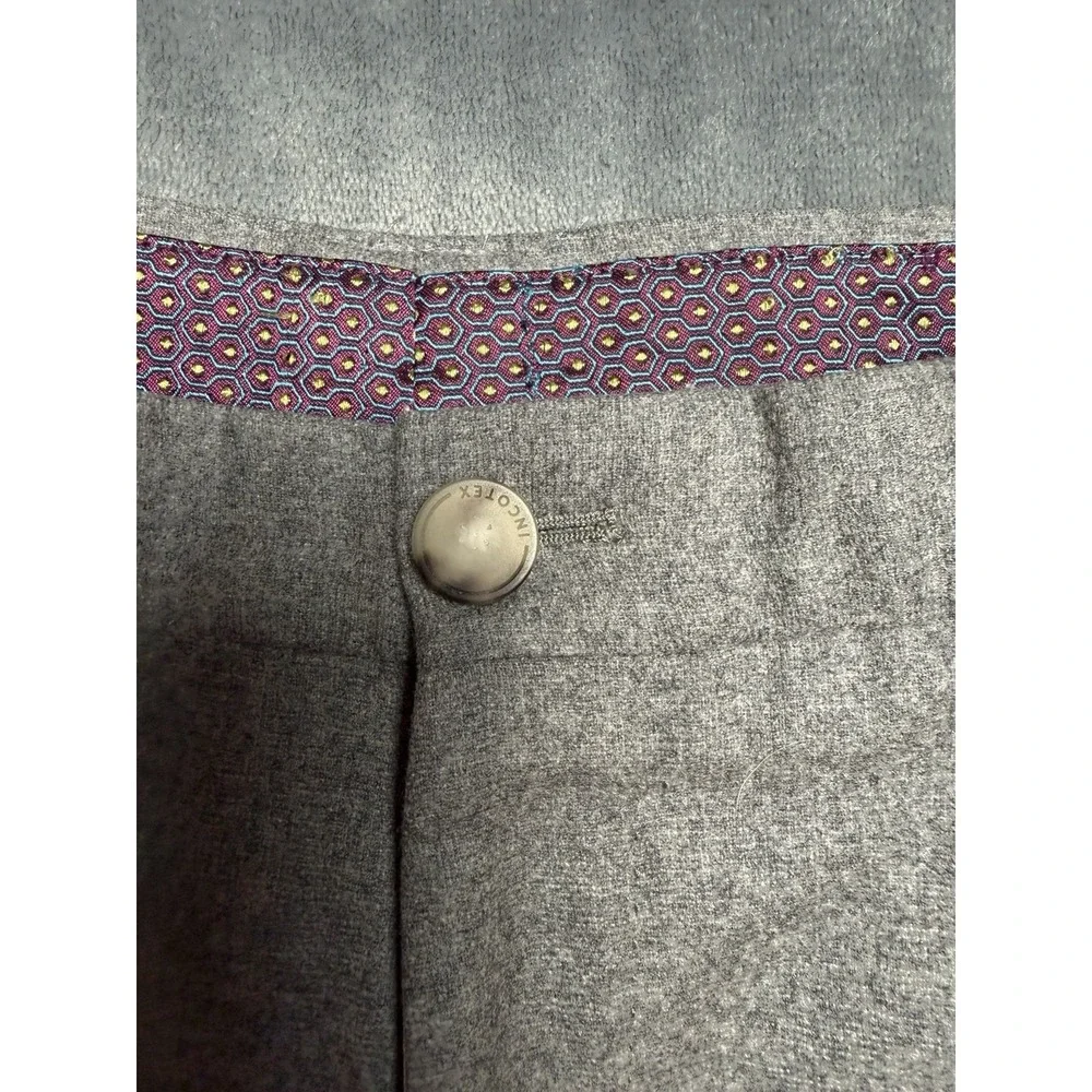 Incotex 5 Pocket Jean Cut Dress Pants Size 38x32 US Gray Cashmere Blend